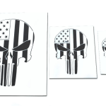 Large Medium & Small SKULL STENCILS (3 Pack)