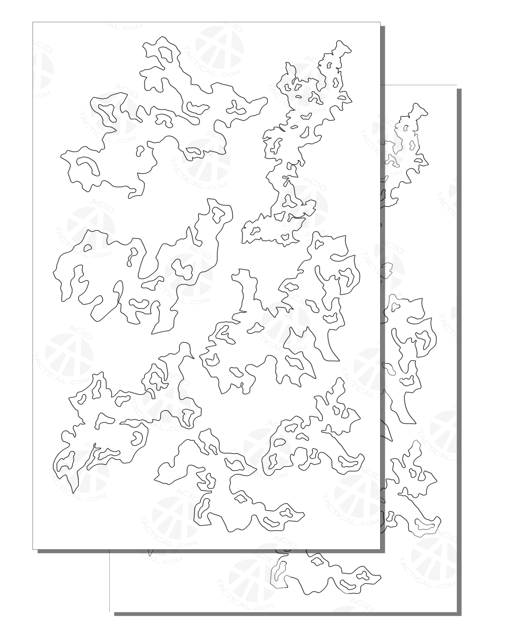 DRAGON CAMO 2 Pack Same Design Camo Stencils For Your Camouflage dragon-camo-2-pack-same-design-camo-stencils-for-your-camouflage