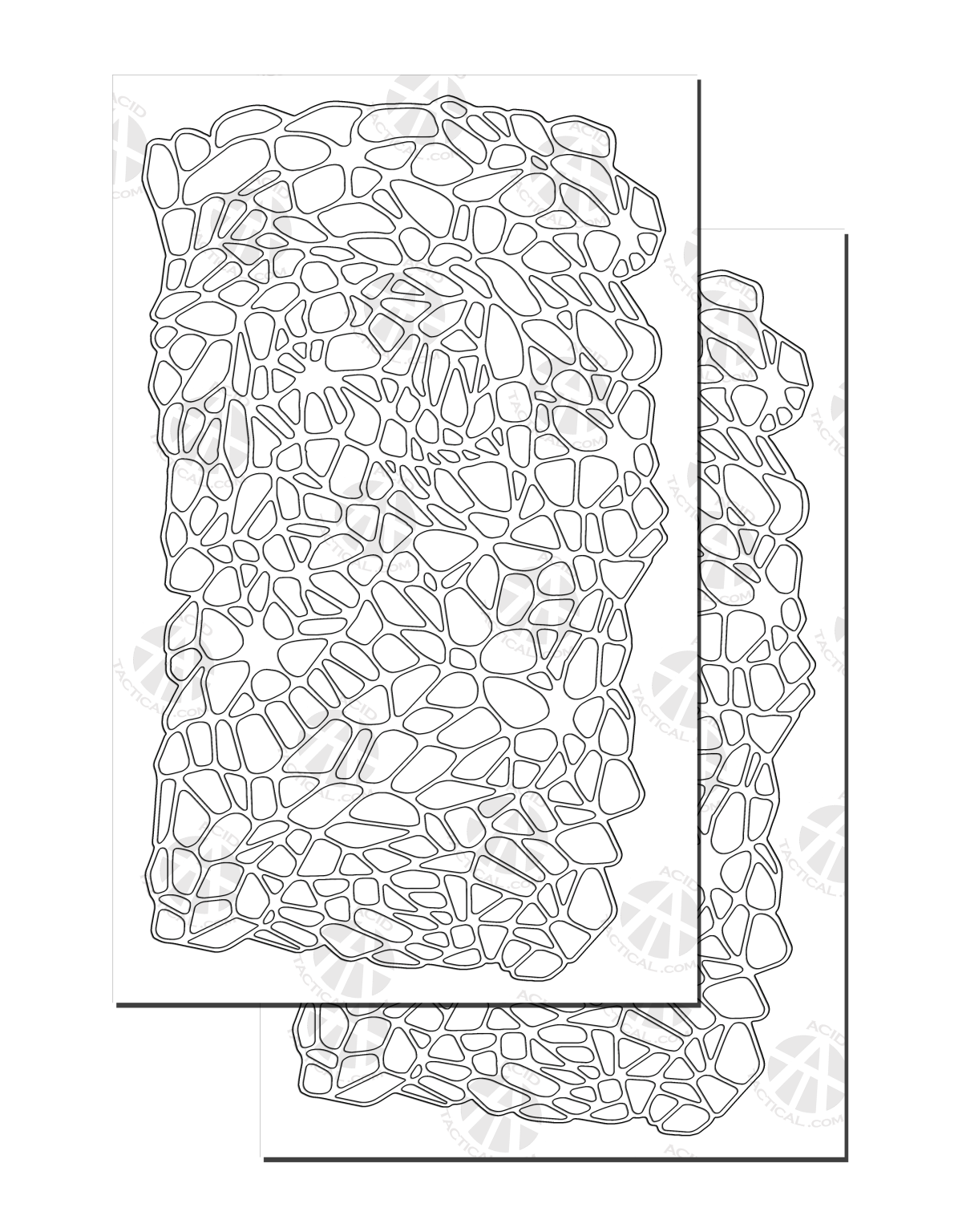 FROG SPAWN 2 Pack Same Design Camo Stencils For Your Camouflage frog-spawn-2-pack-same-design-camo-stencils-for-your-camouflage