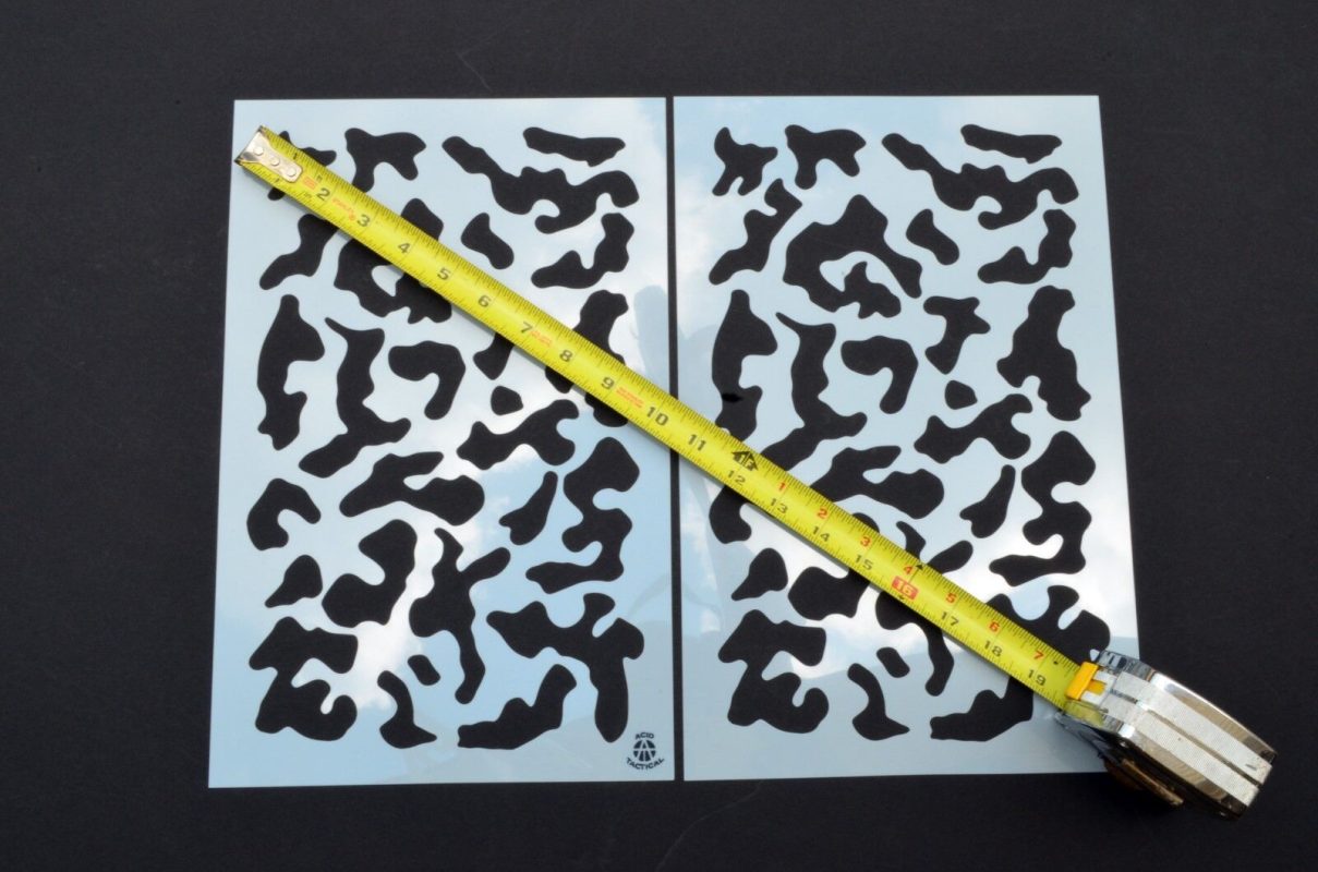 Small Multicam (2 Pack Same Design) - Camo Stencils for your Camouflage ...