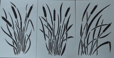 Cattail Duck Boat Camouflage Stencil Set - Camo Stencils for your ...