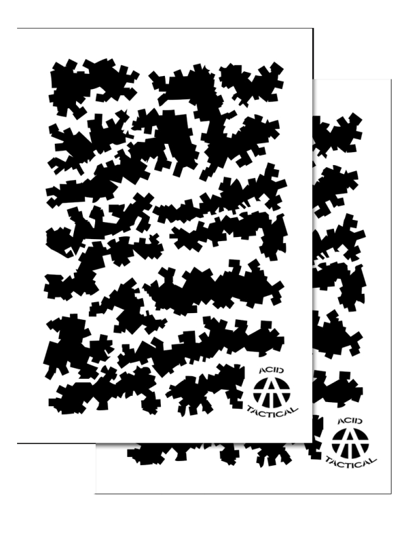 Digital (2 Pack Same Design) Camo Stencils for your Camouflage