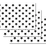 50 US American Flag Stars 7x10" (3pk)