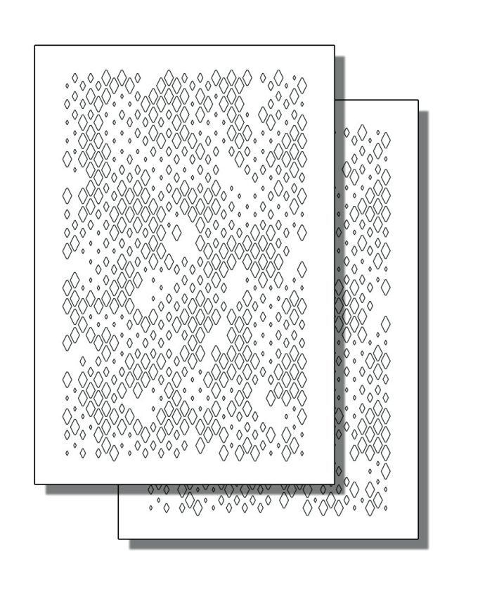 DiamondTAC Adhesive Stencils for Gun paint